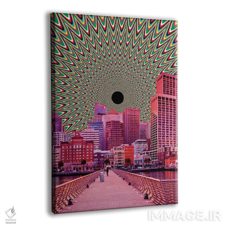 تابلو دکوراتیو توهم سانفرانسیسکو اثر یگور ژولدیبین - نمای پرسپکتیو محصول