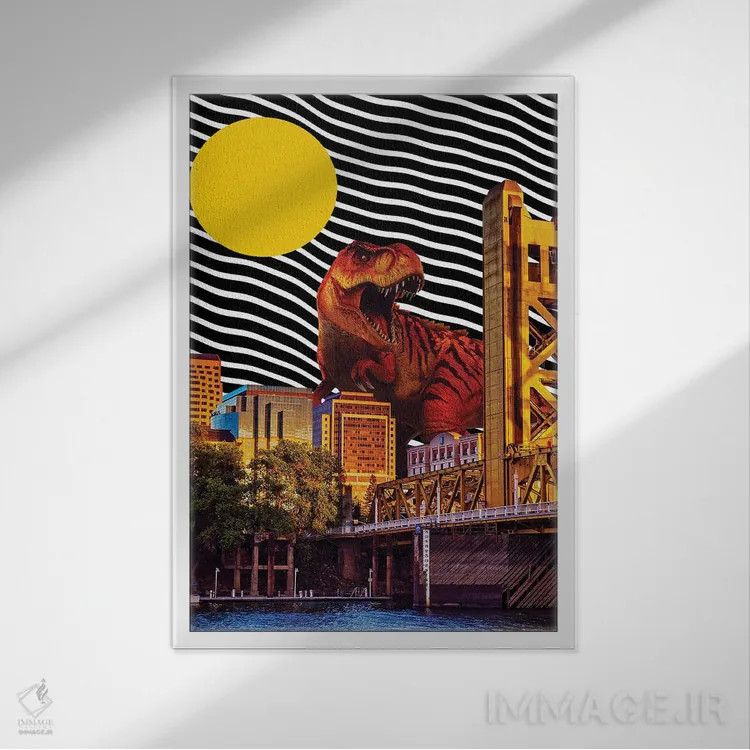 تابلو دکوراتیو ساکرامنتو در خطر است اثر یگور ژولدیبین - نمای قابدار سفید