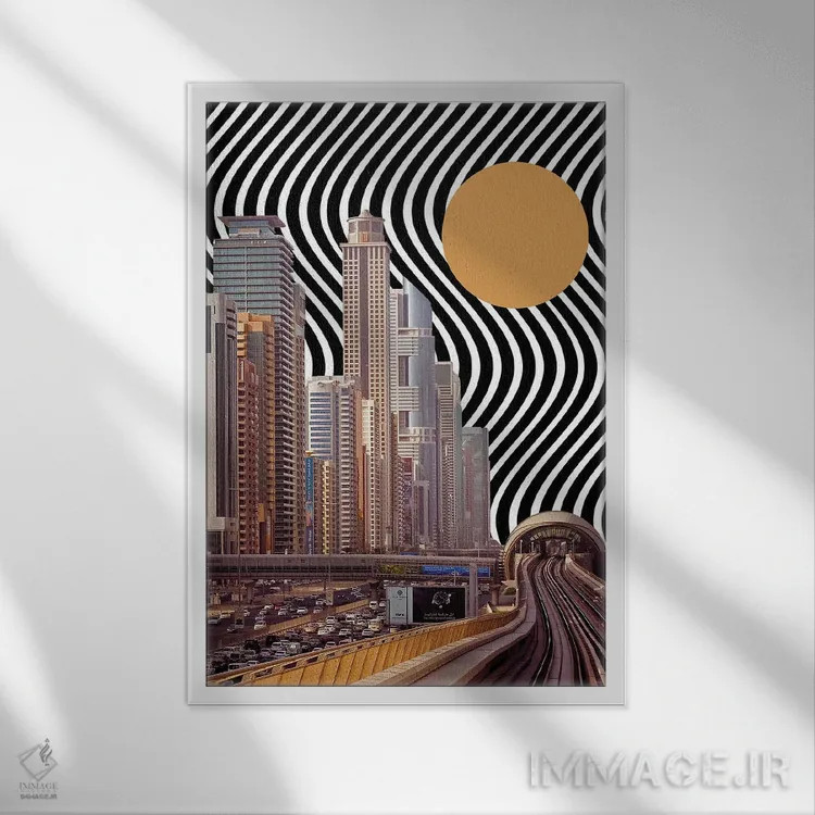 تابلو دکوراتیو حالت آماده به کار اثر یگور ژولدیبین - نمای قابدار سفید