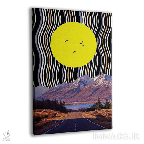 تابلو دکوراتیو چرخش پرندگان اثر یگور ژولدیبین - نمای پرسپکتیو محصول