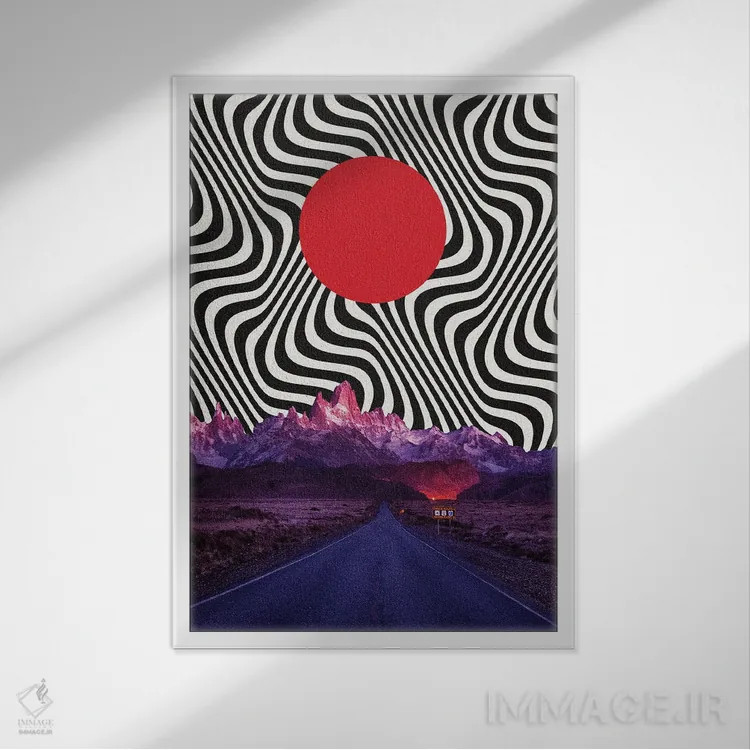 تابلو دکوراتیو مسیر محو اثر یگور ژولدیبین - نمای قابدار سفید