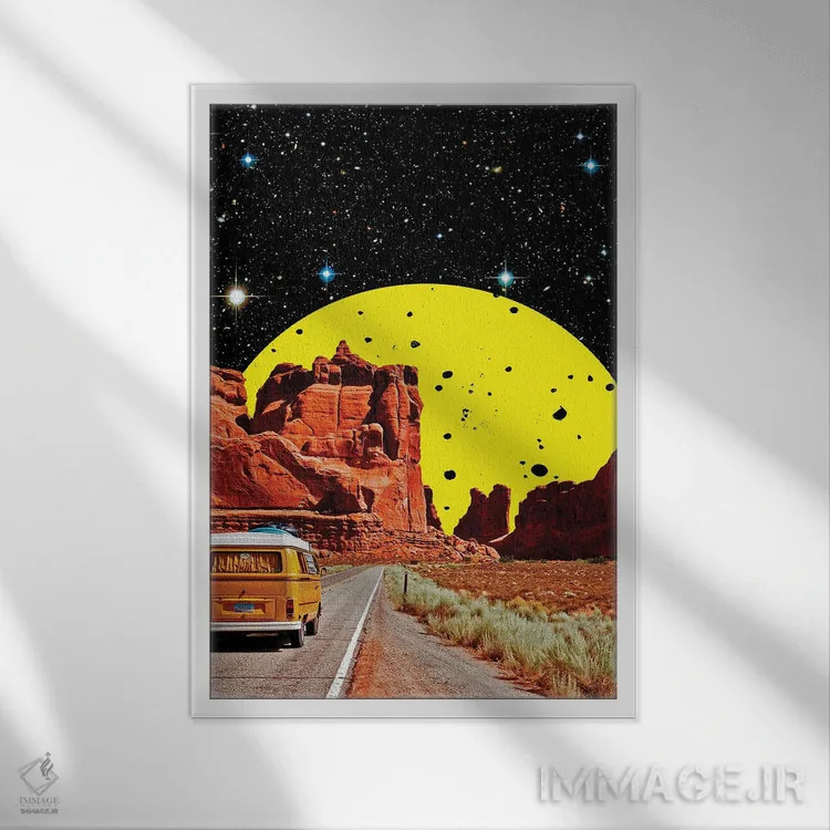 تابلو دکوراتیو دره اثر یگور ژولدیبین - نمای قابدار سفید