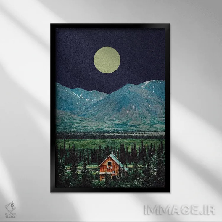 تابلو دکوراتیو زوال اثر یگور ژولدیبین - نمای قابدار مشکی