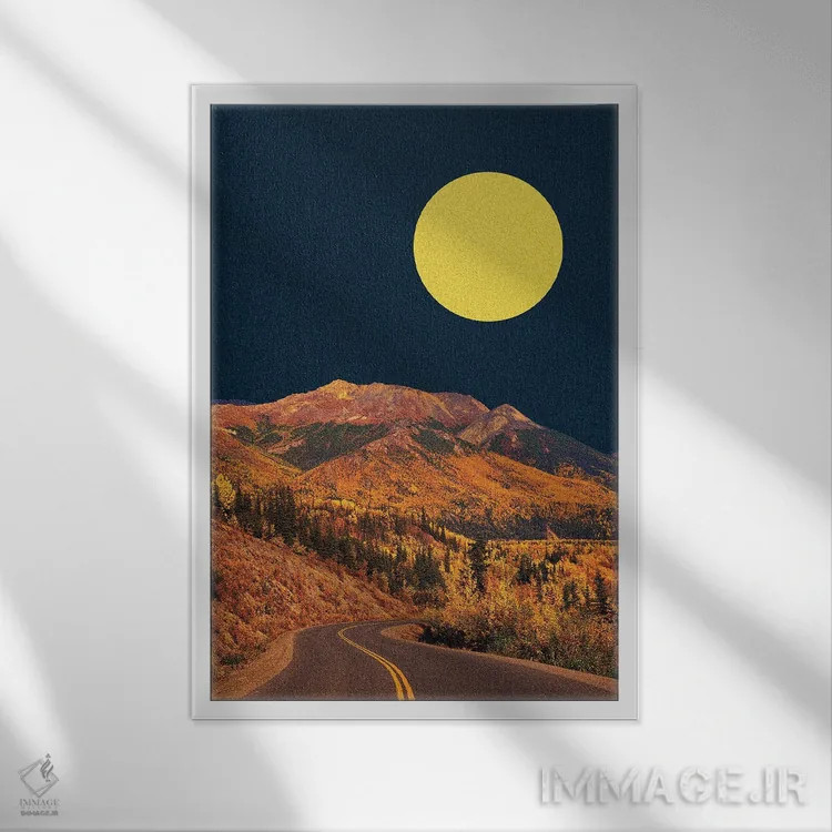 تابلو دکوراتیو دنیای کوبنده اثر یگور ژولدیبین - نمای قابدار سفید