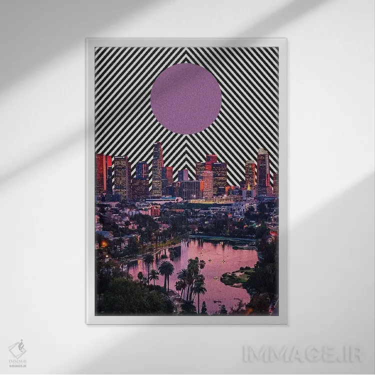 تابلو دکوراتیو تکامل آسایش اثر یگور ژولدیبین - نمای قابدار سفید