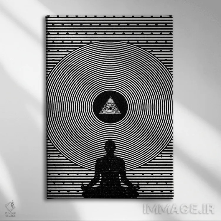 تابلو دکوراتیو فراماسون اثر یگور ژولدیبین - نمای روبهرو روی دیوار