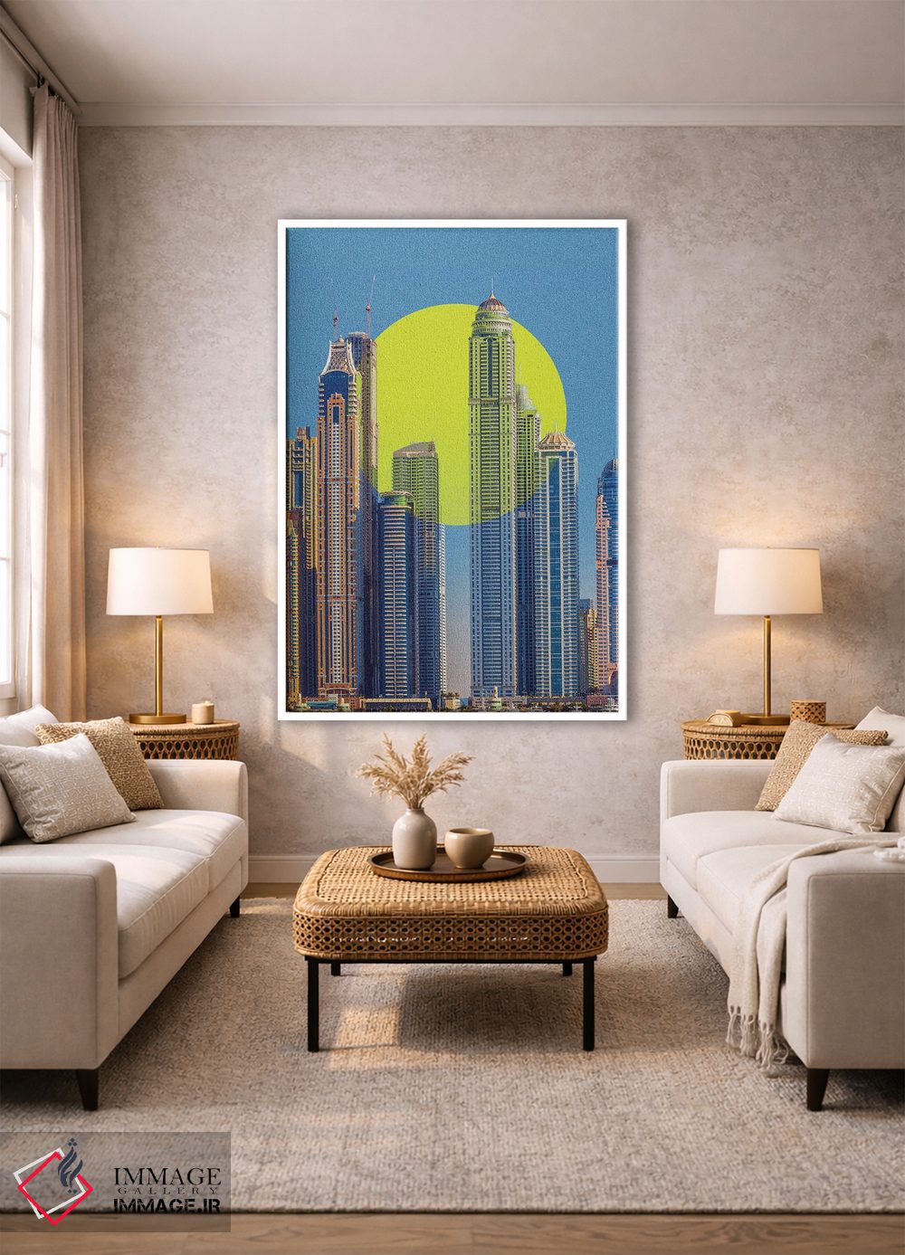 تابلو دکوراتیو قلمرو آسمان اثر یگور ژولدیبین - D1W