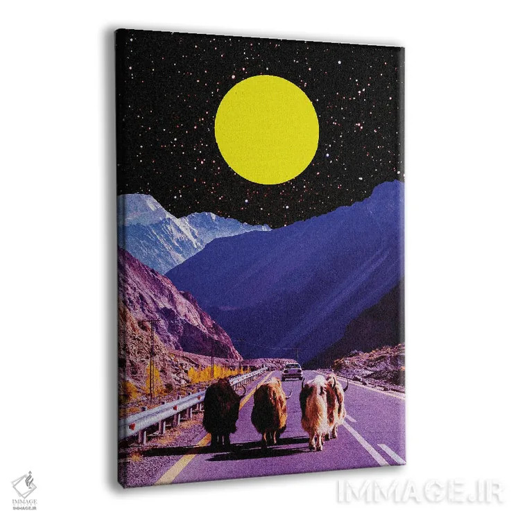 تابلو دکوراتیو وقت رفتن است اثر یگور ژولدیبین - نمای پرسپکتیو محصول