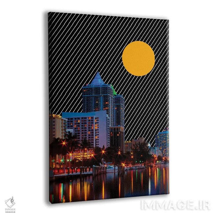 تابلو دکوراتیو سراب میامی اثر یگور ژولدیبین - نمای پرسپکتیو محصول