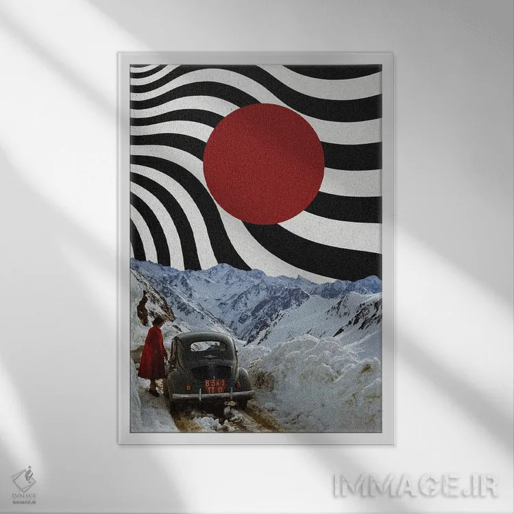 تابلو دکوراتیو دختر گمشده اثر یگور ژولدیبین - نمای قابدار سفید