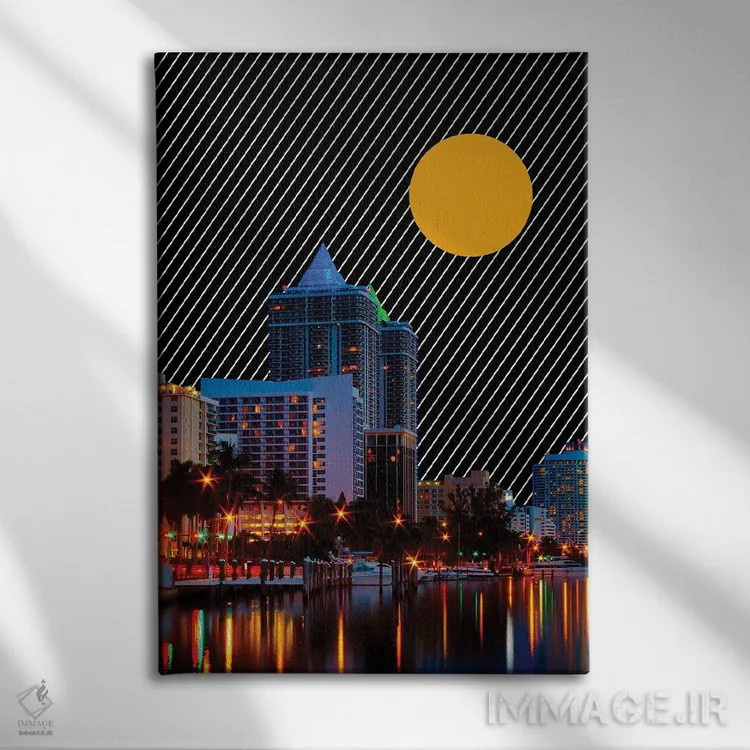 تابلو دکوراتیو سراب میامی اثر یگور ژولدیبین - نمای روبهرو روی دیوار