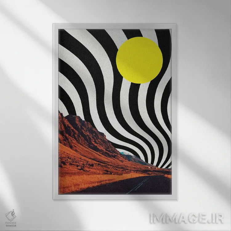 تابلو دکوراتیو رد خاطره ها اثر یگور ژولدیبین - نمای قابدار سفید