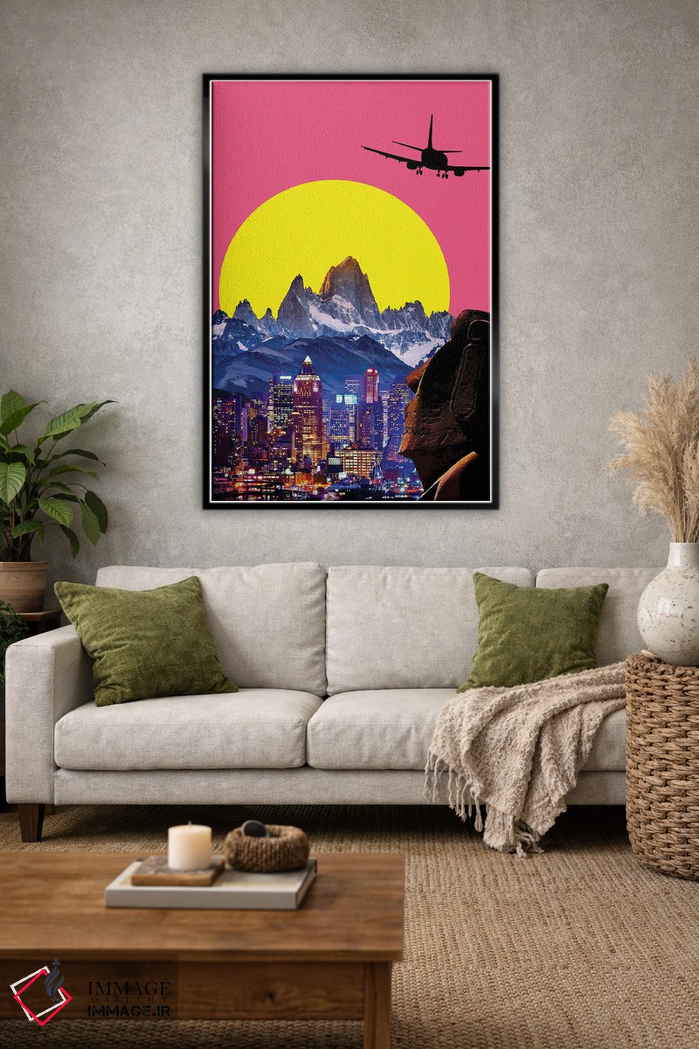 تابلو دکوراتیو مجسمه های موآی اثر یگور ژولدیبین - D1B