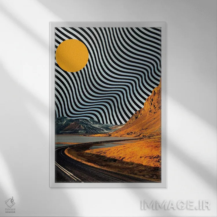 تابلو دکوراتیو امید نو اثر یگور ژولدیبین - نمای قابدار سفید