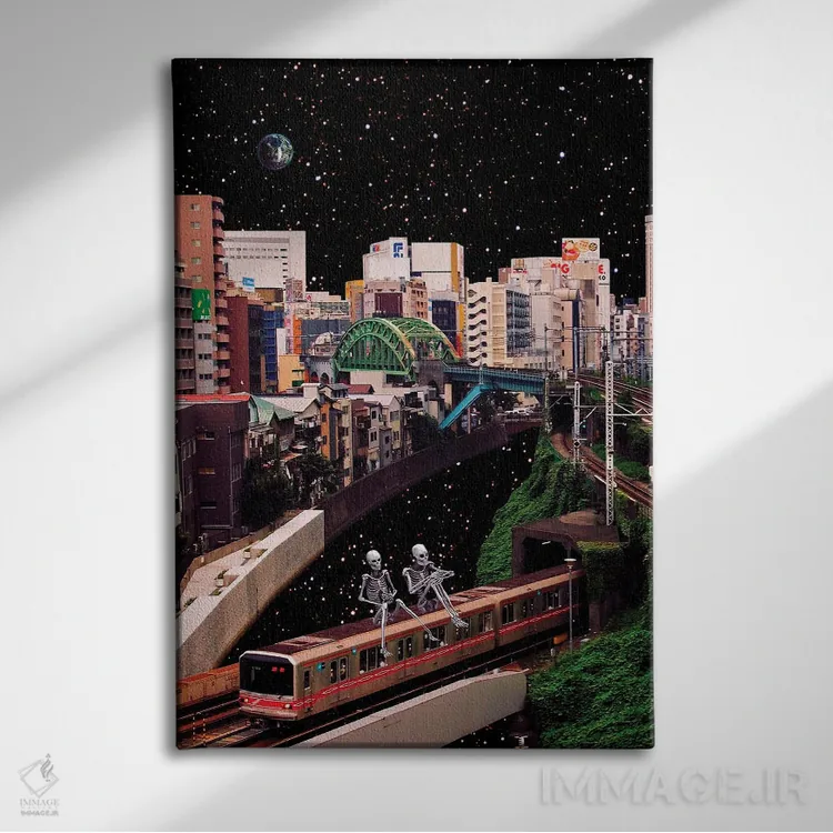 تابلو دکوراتیو مسیر محکومان اثر یگور ژولدیبین - نمای روبهرو روی دیوار