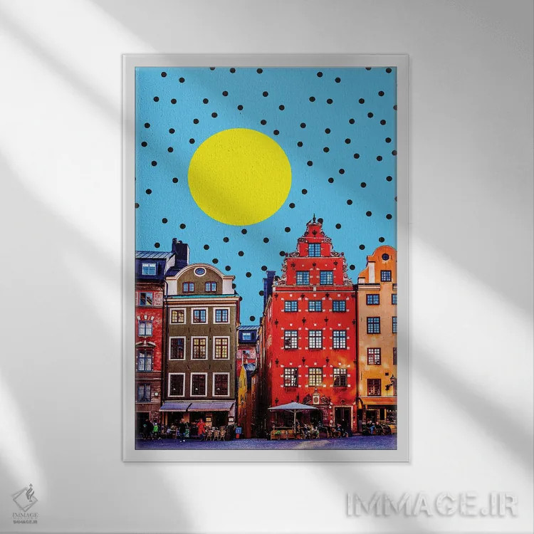 تابلو دکوراتیو روز خوب اثر یگور ژولدیبین - نمای قابدار سفید