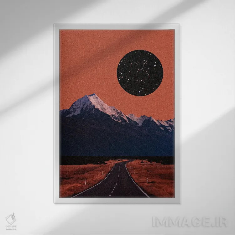 تابلو دکوراتیو عروج اثر یگور ژولدیبین - نمای قابدار سفید