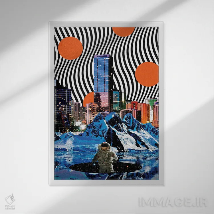 تابلو دکوراتیو دروازه اثر یگور ژولدیبین - نمای قابدار سفید