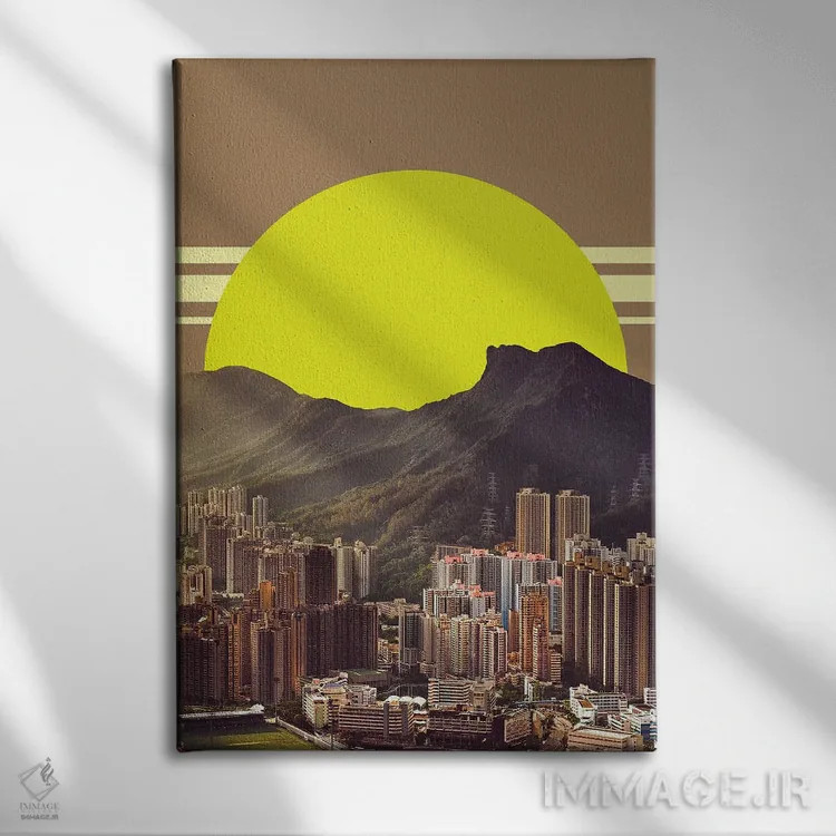 تابلو دکوراتیو سکوت محترمانه اثر یگور ژولدیبین - نمای روبهرو روی دیوار