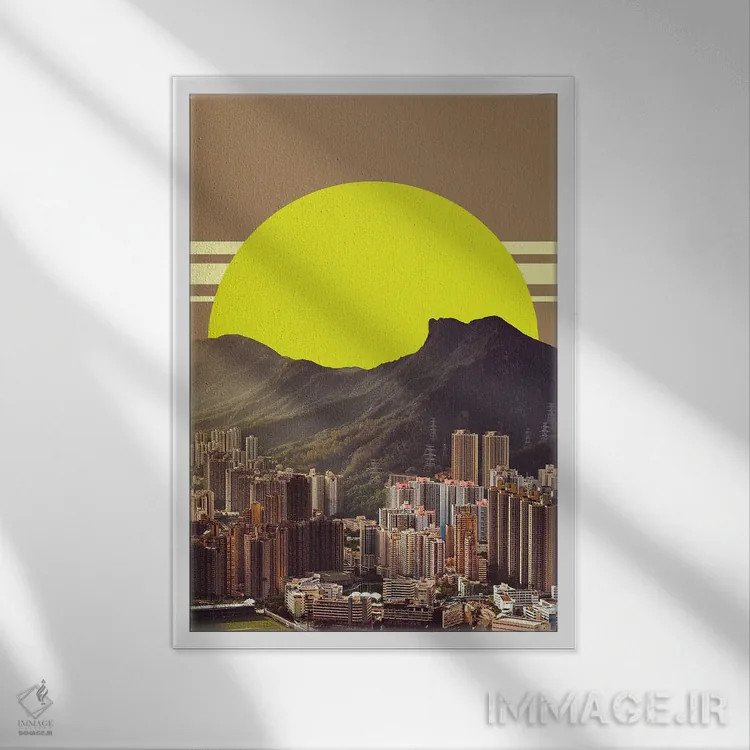 تابلو دکوراتیو سکوت محترمانه اثر یگور ژولدیبین - نمای قابدار سفید