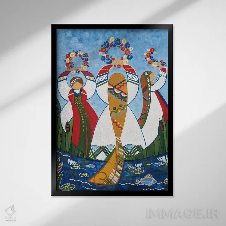تابلو دکوراتیو ایوان کوپالا اثر یولیا بلاسلا - نمای قابدار مشکی