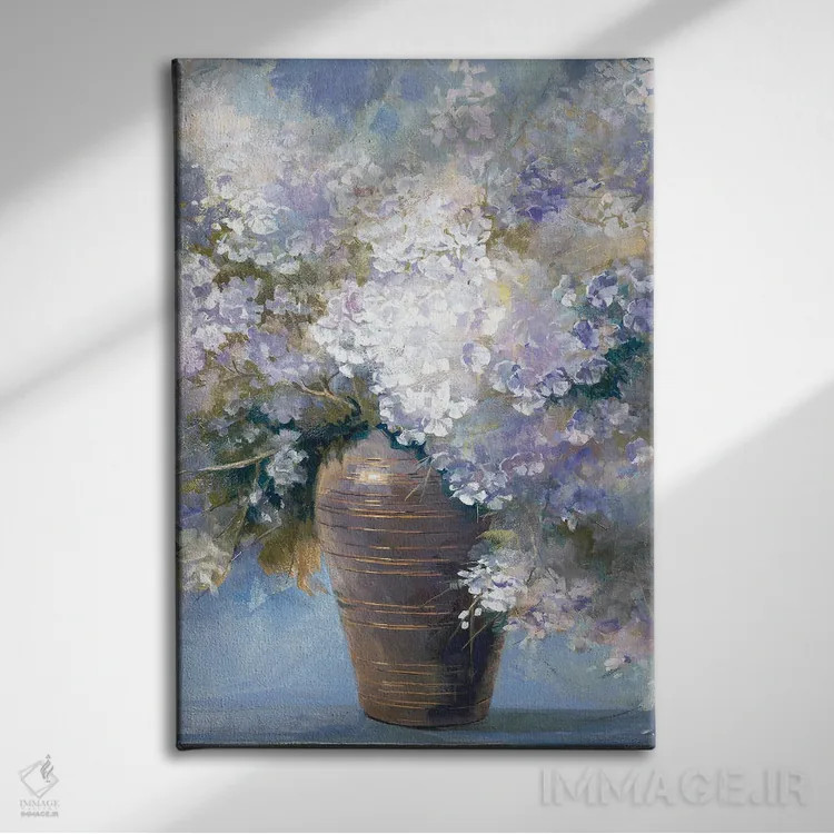 تابلو دکوراتیو انفجار اسطوخودوس اثر یومیکو ایچیکاوا - نمای روبهرو روی دیوار