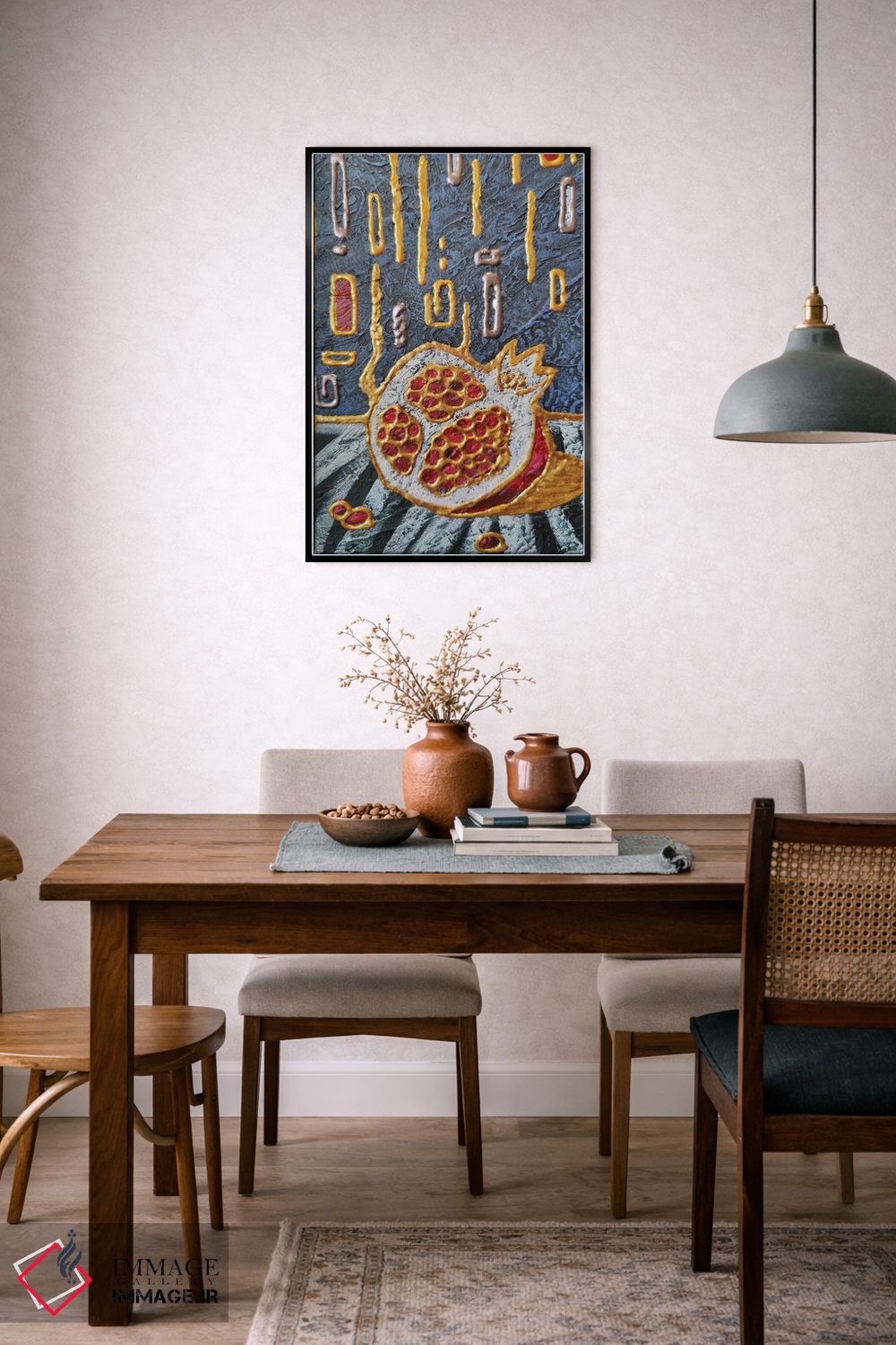 تابلو دکوراتیو Stilllife,نارنجک، طبیعت بی جان اثر یولیا بلاسلا - D6B