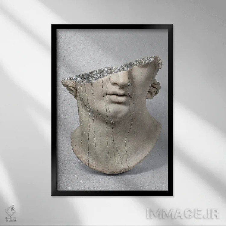 تابلو دکوراتیو مهم نیست بیرون چه خبر است اثر یانا پاتر - نمای قابدار مشکی