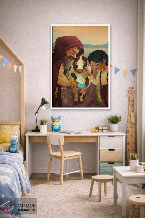 تابلو دکوراتیو جک و لوبیاها اثر یلـو ربیت کاتج - D2W