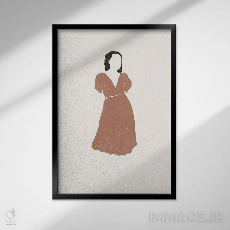 تابلو مینیمال تابستان سی ینا شماره دو اثر یویو پونت - نمای قابدار مشکی