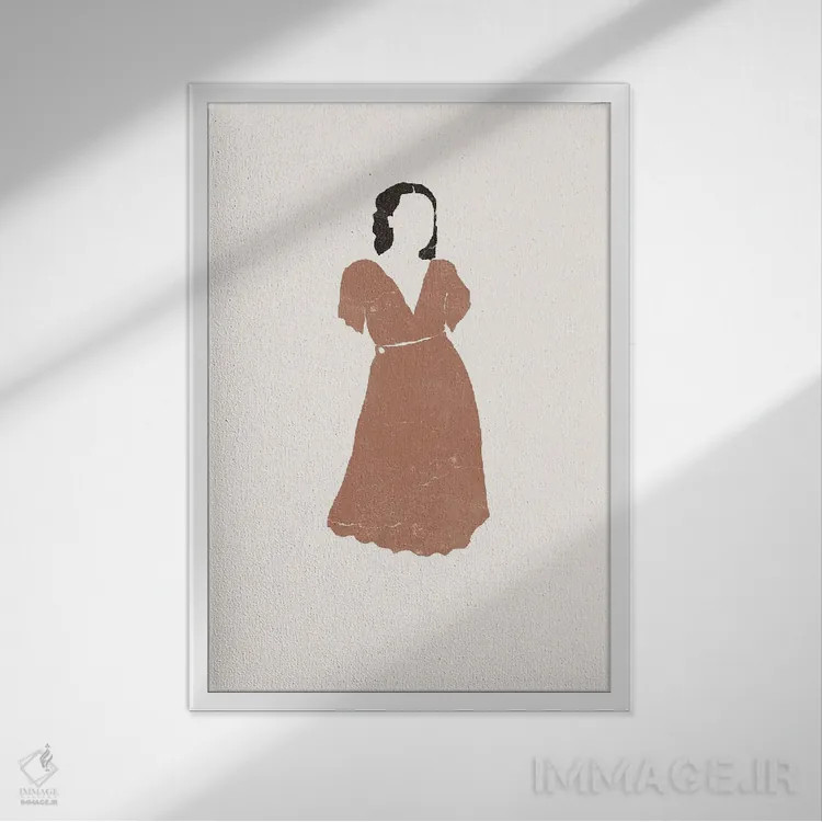 تابلو مینیمال تابستان سی ینا شماره دو اثر یویو پونت - نمای قابدار سفید