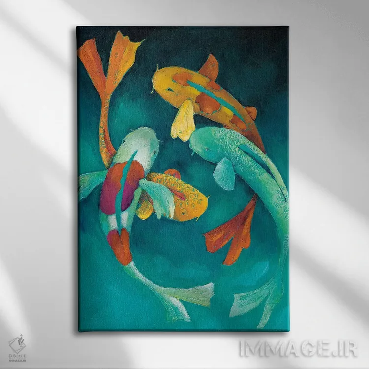 تابلو دکوراتیو کوی تزئینی II اثر چریکلیا زاریس - نمای روبهرو روی دیوار