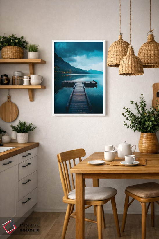 تابلو دکوراتیو بعدازظهر آرام در اسکله اثر زک دولر - D3W
