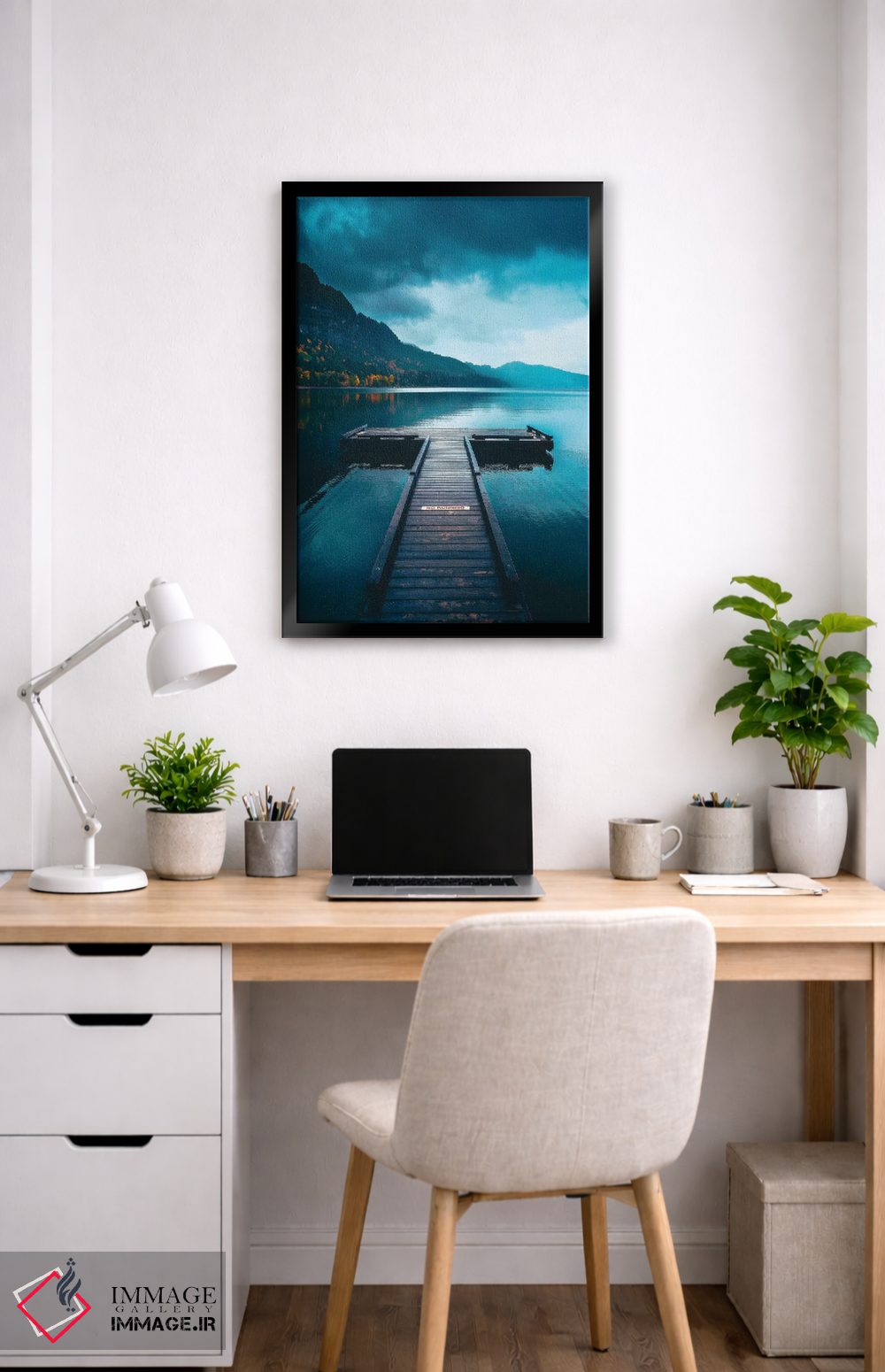 تابلو دکوراتیو بعدازظهر آرام در اسکله اثر زک دولر - D5B