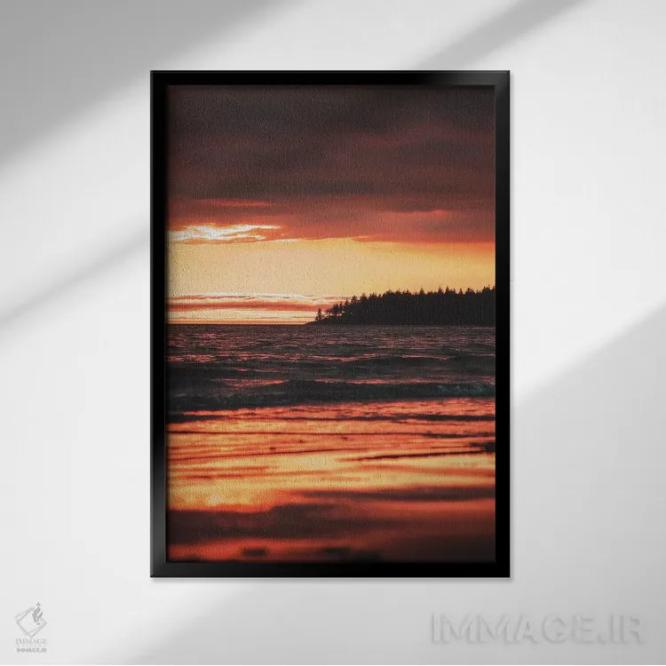 تابلو دکوراتیو رزگلد اثر زک دولر - نمای قابدار مشکی