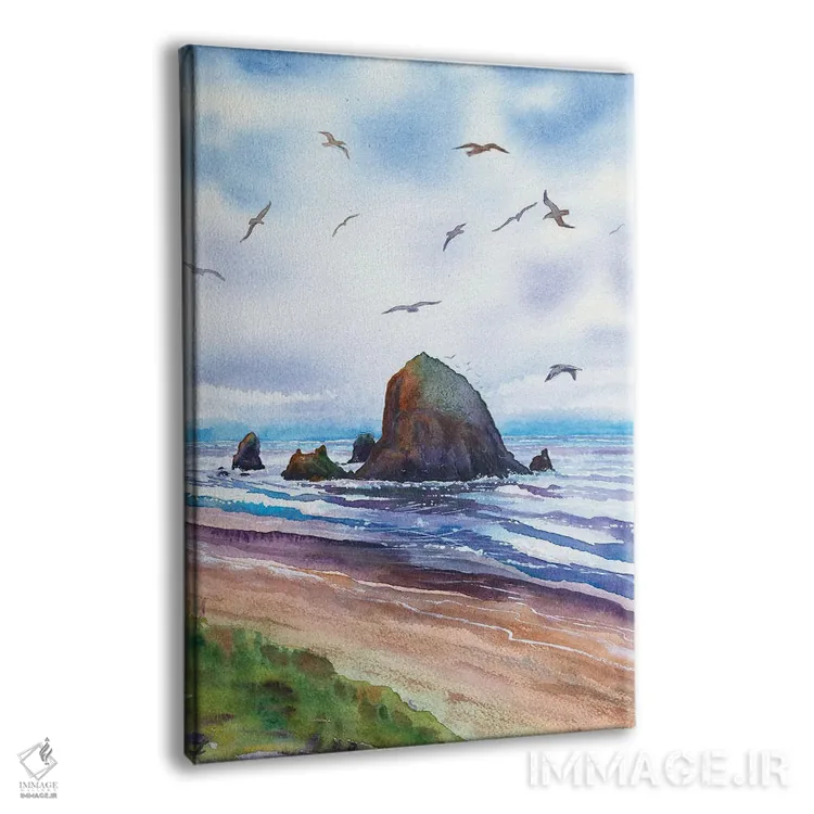 تابلو دکوراتیو Cannon Beach Oregon Coast,صخره های های استک، ساحل کنن… اثر زایرا ژائوبایوا - نمای پرسپکتیو محصول
