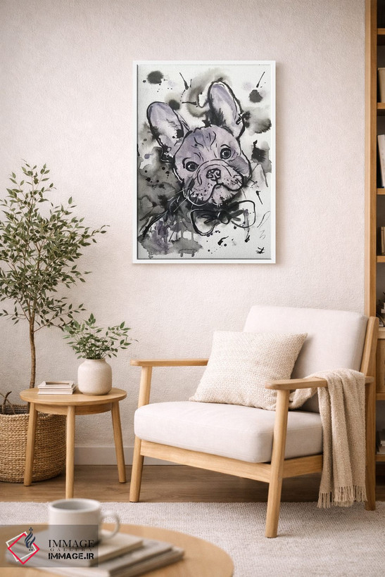 تابلو دکوراتیو فرنچی بنفشه ای اثر زایرا ژائوبایوا - D6W