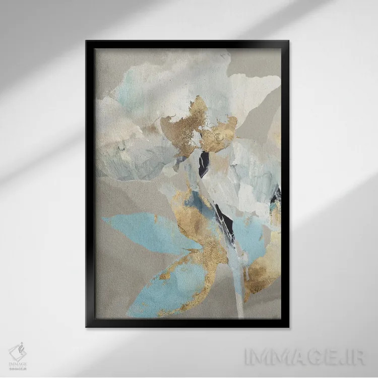 تابلو انتزاعی زیبایی اصیل II اثر ایزابل زد - نمای قابدار مشکی