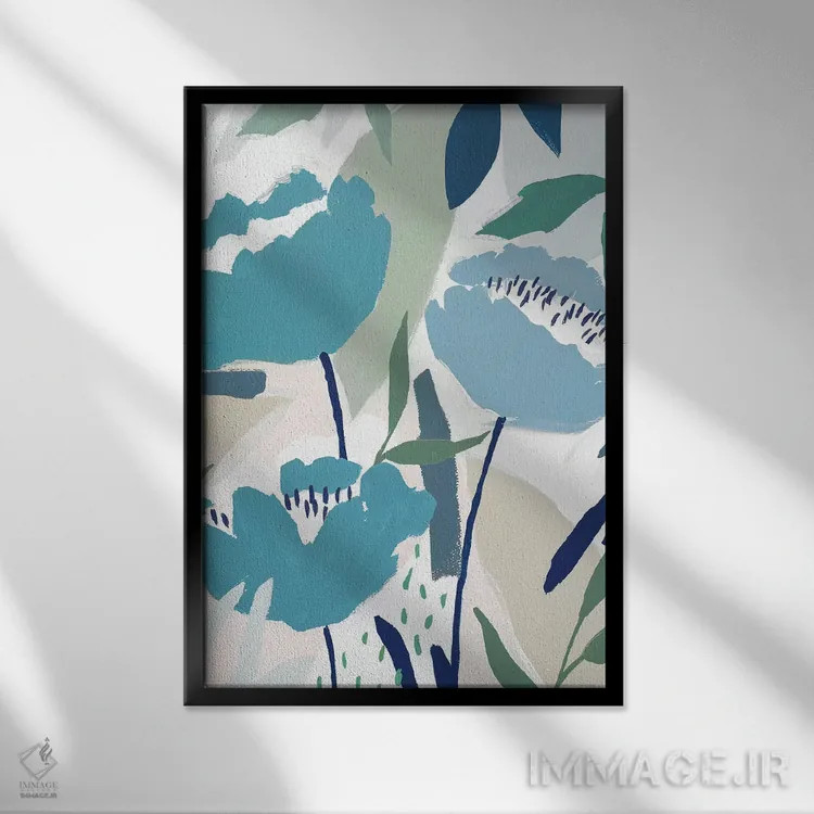 تابلو انتزاعی آواز باد II اثر ایزابل زد - نمای قابدار مشکی
