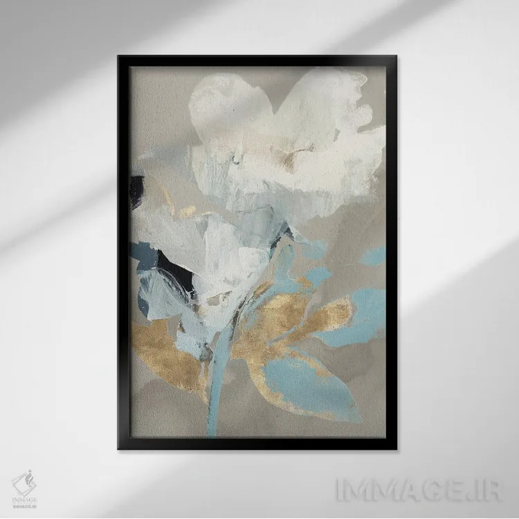 تابلو انتزاعی زیبایی اصیل I اثر ایزابل زد - نمای قابدار مشکی