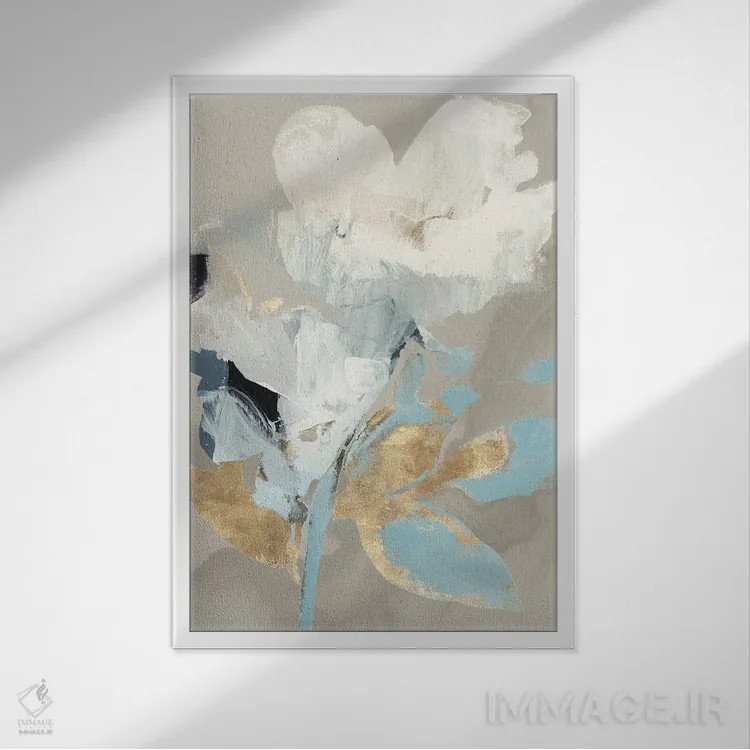 تابلو انتزاعی زیبایی اصیل I اثر ایزابل زد - نمای قابدار سفید