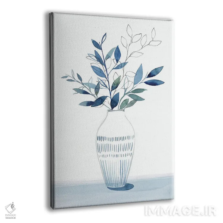 تابلو دکوراتیو دسته گل نیلی II اثر ایزابل زد - نمای پرسپکتیو محصول