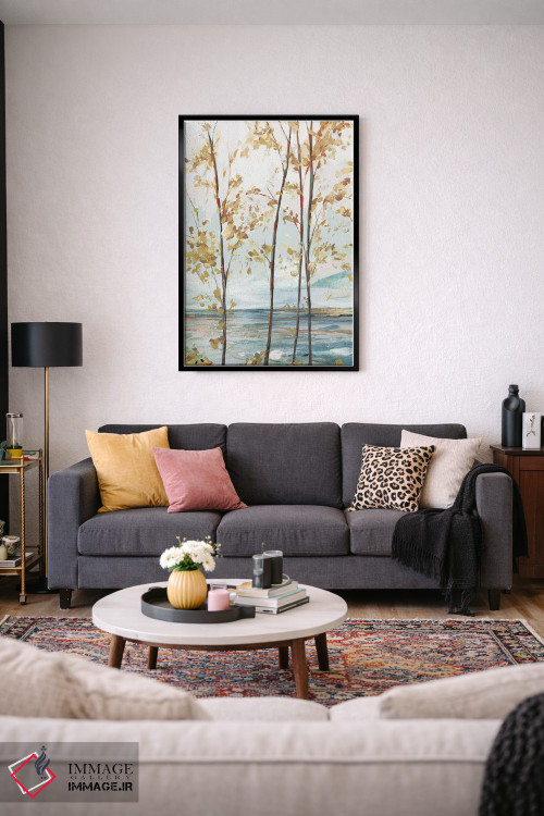 تابلو انتزاعی جنگل درخت مریم گلی I اثر ایزابل زد - D4B