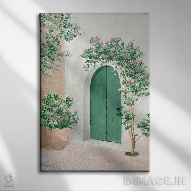 تابلو دکوراتیو گل ها برای خوش آمدگویی به خانه II اثر ایزابل زد - نمای روبهرو روی دیوار