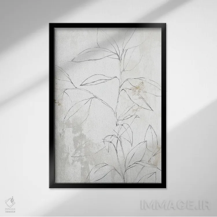 تابلو مینیمال مندولا II اثر ایزابل زد - نمای قابدار مشکی