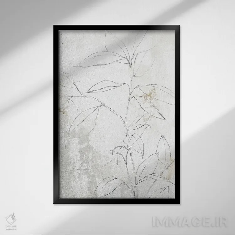 تابلو مینیمال مندولا II اثر ایزابل زد - نمای قابدار مشکی