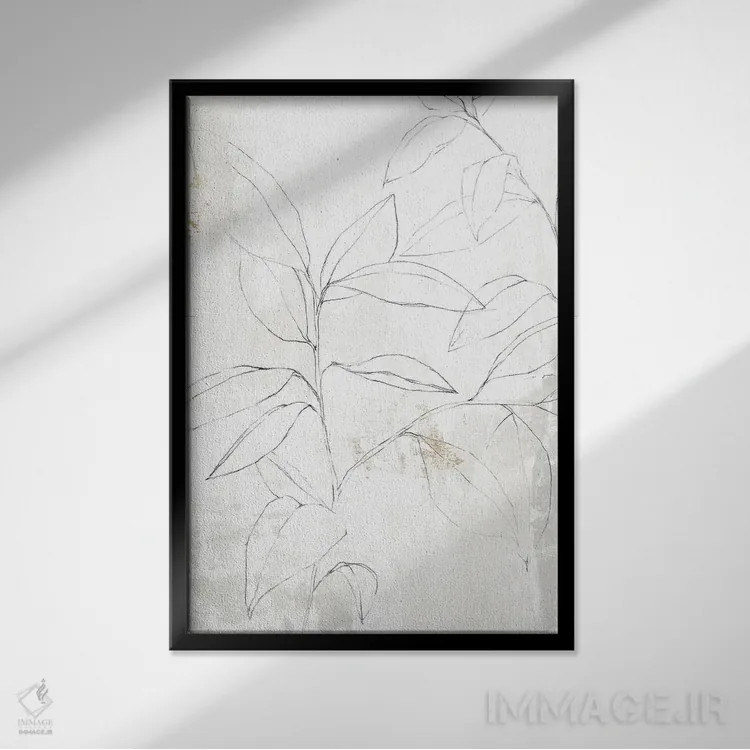 تابلو مینیمال مندولا I اثر ایزابل زد - نمای قابدار مشکی