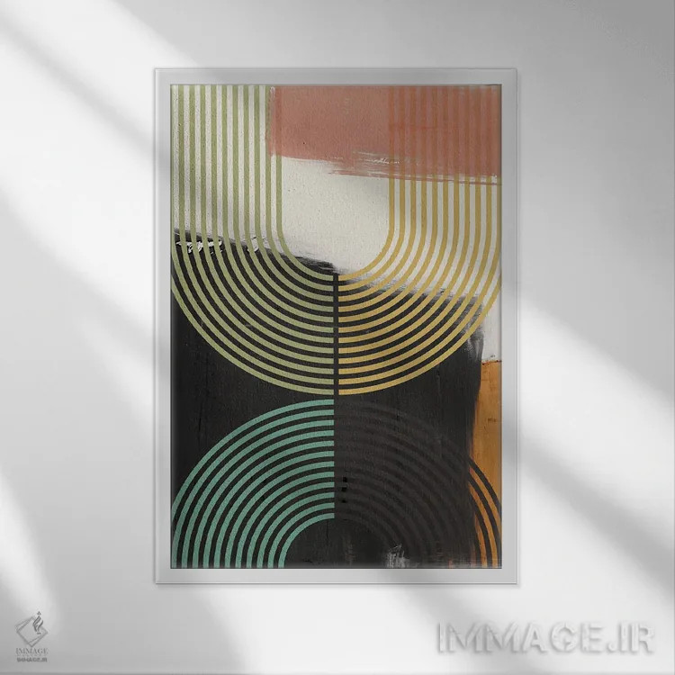 تابلو مینیمال برجسته II اثر ایزابل زد - نمای قابدار سفید