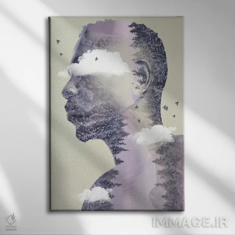 تابلو دکوراتیو در طبیعت وحشی اثر وین زپ - نمای روبهرو روی دیوار