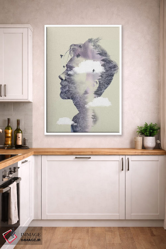 تابلو دکوراتیو موهای دوبرابرتصویری چهار اثر وین زپ - D4W